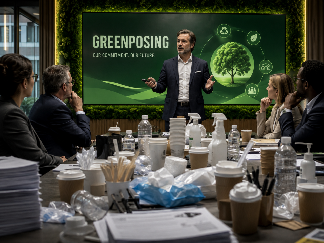 Greenposing: Sürdürülebilirlik Raporlarında Güçlü, Günlük Hayatta Sessiz
