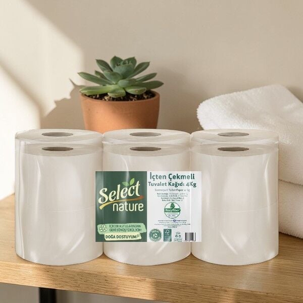 Select Nature İçten Çekmeli 4kg Tuvalet Kağıdı - 90mt * 12 Rulo