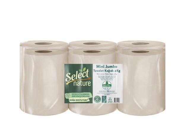 Select Nature Mini Jumbo 12'li Tuvalet Kağıdı - 90mt * 4kg