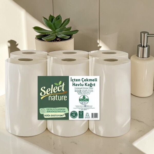 Select Nature 6'lı İçten Çekmeli Kağıt Havlu 5 Kg