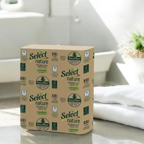 Select Nature Z Katlı Kağıt Havlu 200 Yaprak 12'li