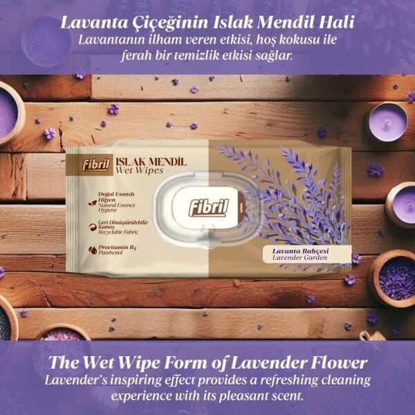 Fibril Islak Mendil 90'lı Lavanta