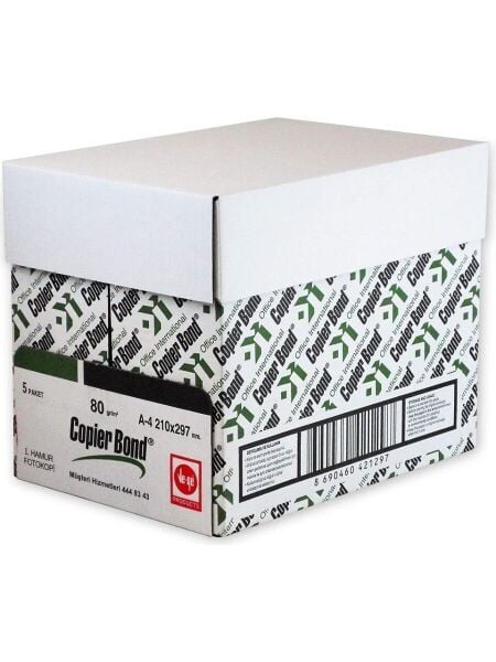 Copier Bond A4 Fotokopi Kağıdı 80 Gr 2500 Sayfa
