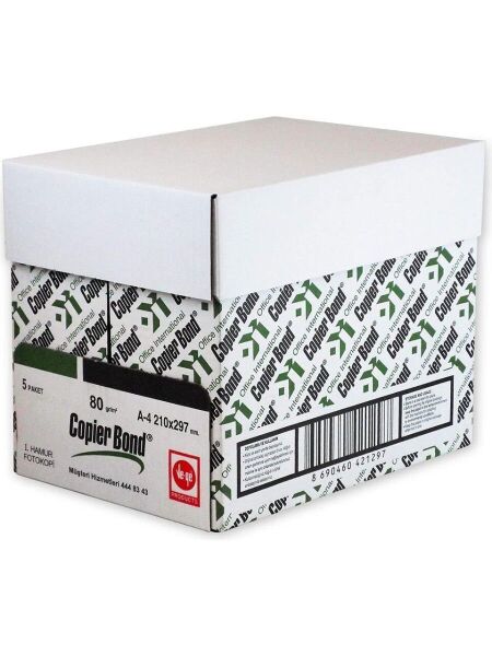 Copier Bond A4 Fotokopi Kağıdı 80 Gr 2500 Sayfa