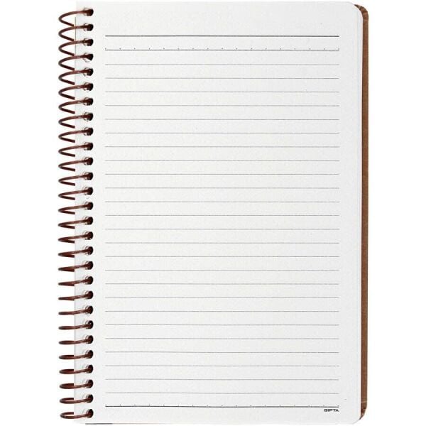 Gıpta Enviro 17x24 100 Yaprak Çizgili Spiralli Kraft Defter 1793 Sert Kapak