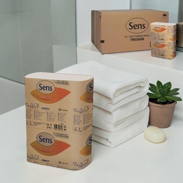 Sens Z Katlı Havlu 12'li Paket x 200 Yaprak
