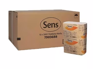 Sens Z Katlı Havlu 12'li Paket x 200 Yaprak
