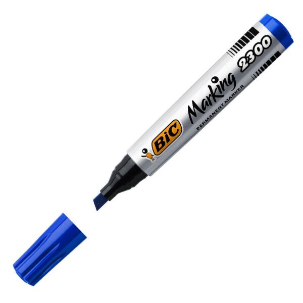 Bic Permanent Marker 2300 Kesik Uç - Mavi (8209253)