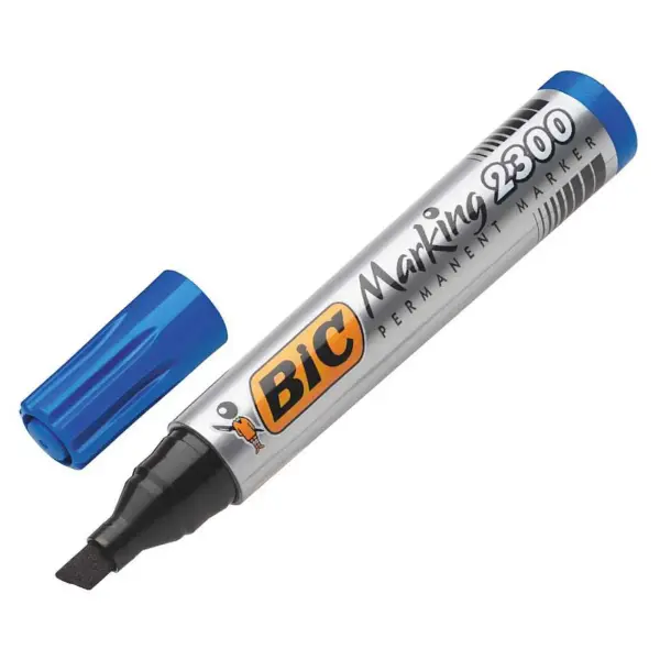 Bic Permanent Marker 2300 Kesik Uç - Mavi (8209253)