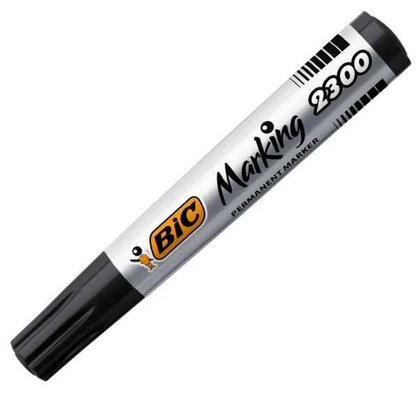 Bic Permanent Marker 2300 Kesik Uç - Siyah (820926)