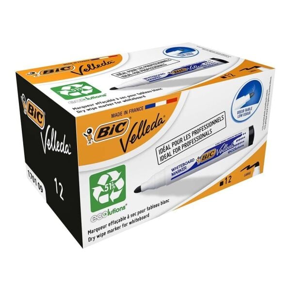 Bic Velleda ECOlutions Tahta Kalemi - Siyah (170109/904937)