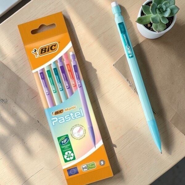 Bic Matic Versatil 0.7mm 5'Li Set Uçlu Kalem Pastel Renkler Serisi (511027)