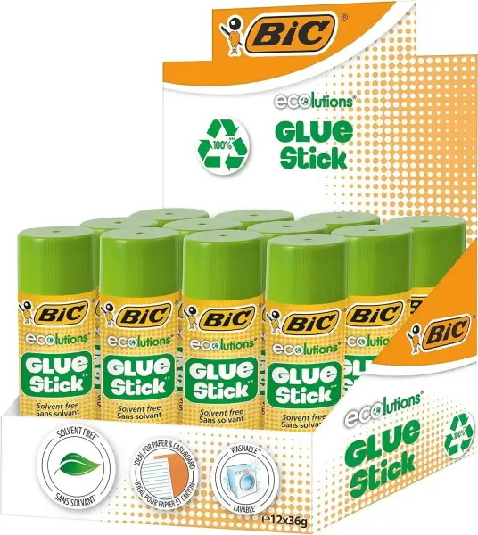 Bic ECOlutions Glue Stick Yapıştırıcı 36 Gr. (KT12ECO-528666)