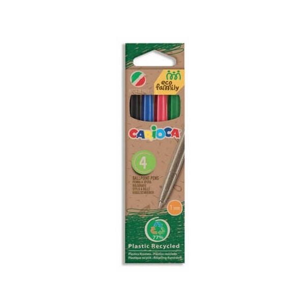 Carioca Eco Family - 4'lü Tükenmez Kalem Seti (43102)