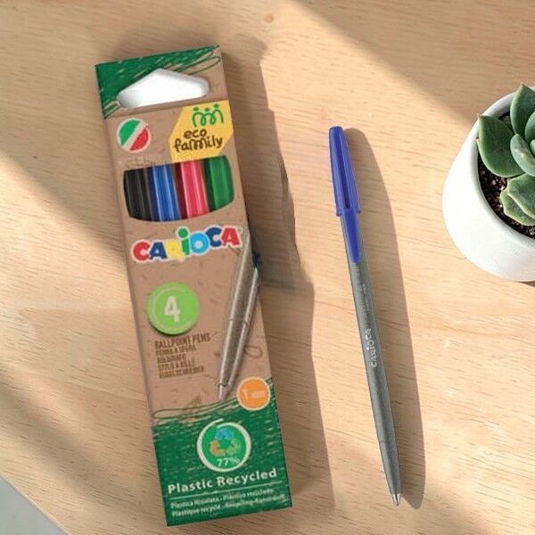 Carioca Eco Family - 4'lü Tükenmez Kalem Seti (43102)