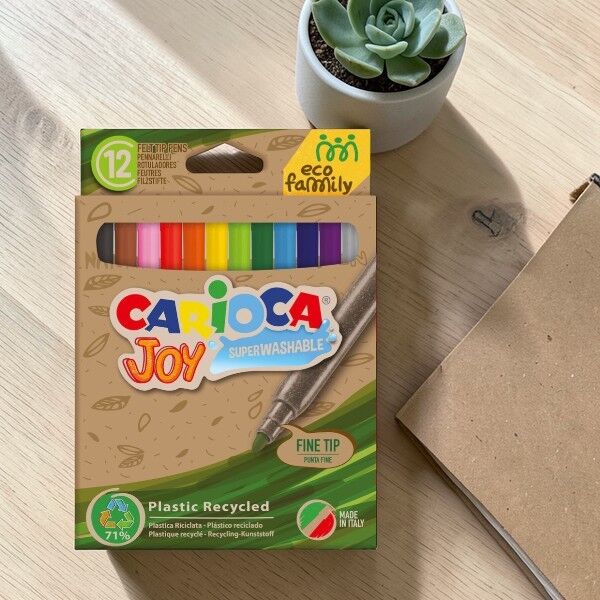 Carioca Eco Family - 12'li Keçeli Boya Kalemi Seti (43462)