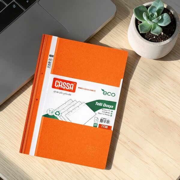 Cassa Eco Telli Dosya -  Turuncu 50'li (7730)