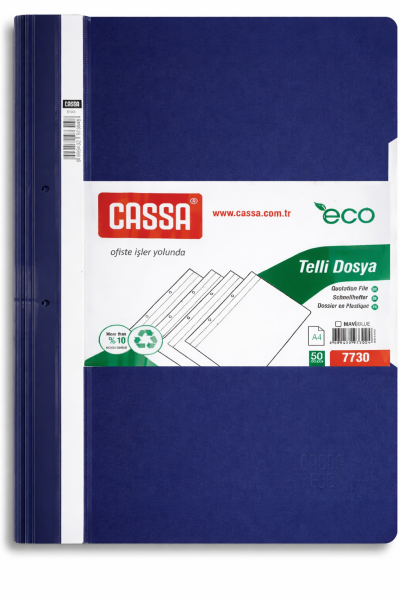 Cassa Eco Telli Dosya - Lacivert 50'li (7730)