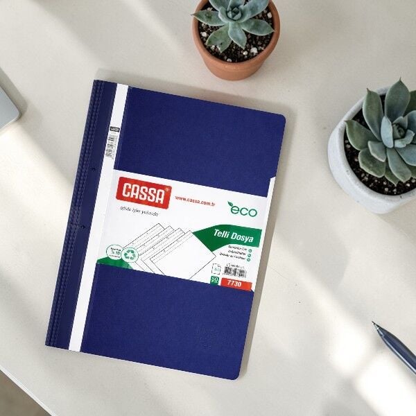 Cassa Eco Telli Dosya - Lacivert 50'li (7730)