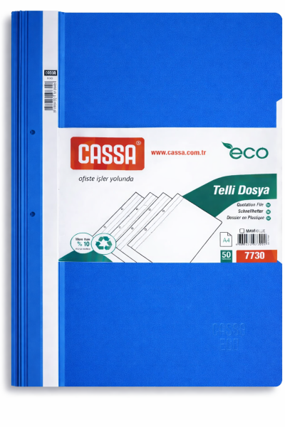 Cassa Eco Telli Dosya - Mavi 50'li (7730)