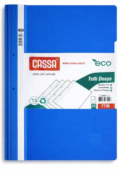 Cassa Eco Telli Dosya - Mavi 50'li (7730)