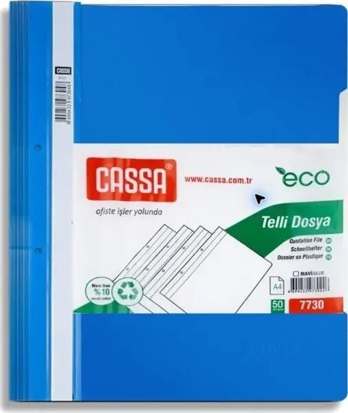 Cassa Eco Telli Dosya - Mavi 50'li (7730)