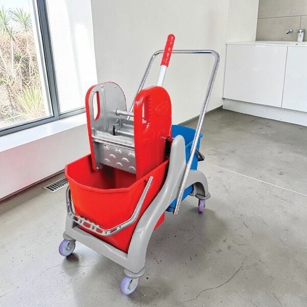 Ceymop Çift Kovalı Temizlik Seti Çelik Presli (Cyp-802)