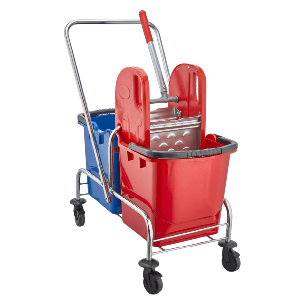 Ceymop Krom Gövdeli Çift Kovalı Çelik Presli Temizlik Seti (CYP-806)