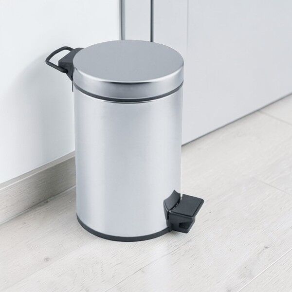 Ceymop Krom Pedallı Çöp Kovası 5Lt (Cyp-1701)