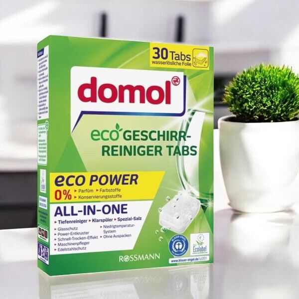 Domol Bulaşık Makinesi Tableti 30'lu Eco Folyosuz