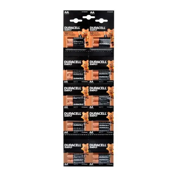 Duracell Simply AA 20'li Kalem Pil (2x10)