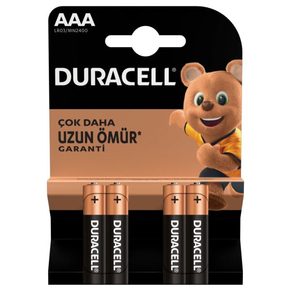 Duracell AAA 4'lü İnce Kalem Pil