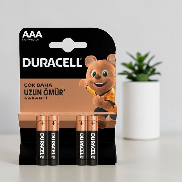 Duracell AAA 4'lü İnce Kalem Pil