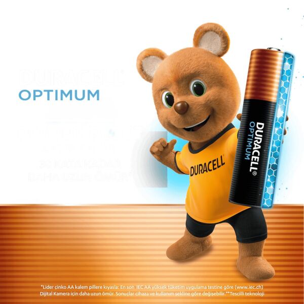 Duracell Optimum Power Boost AA 4'lü Kalem Pil