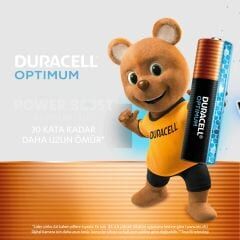 Duracell Optimum Power Boost AAA 4'lü İnce Kalem Pil