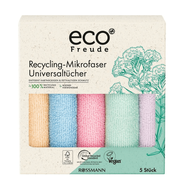 Eco Freude Mikrofer Bez 5'li (Geri Dönüştürülmüş)