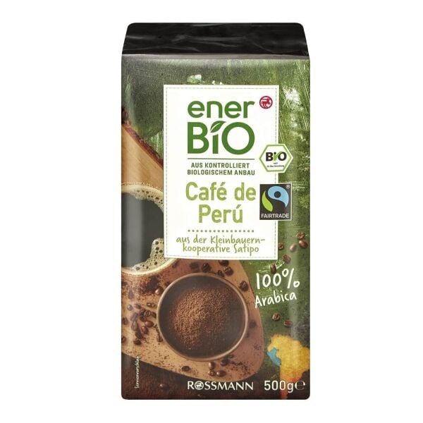 Enerbio 500 Gr Kavrulmuş Ve Öğütülmüş Organik Kahve Cafe De Peru