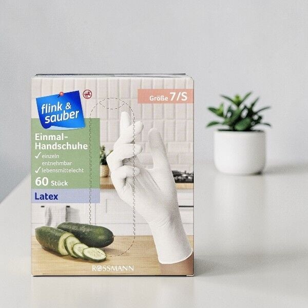 Flink & Sauber Tek Kullanımlık Eldiven S 60'lı