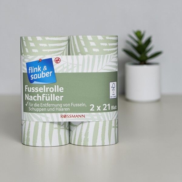 Flink & Sauber Tüy Toplama Rulosu Yedek, 2x21 Yaprak 2'li