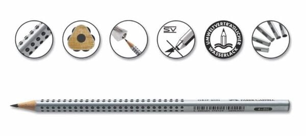 Faber-Castell Grip 2001 HB Dereceli Kurşun Kalem – 12’li Set (117000)