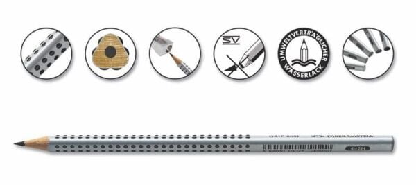 Faber-Castell Grip 2001 HB Dereceli Kurşun Kalem – 12’li Set (117000)