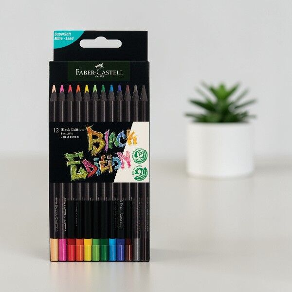 Faber-Castell Black Edition Boya Kalemi 12'li