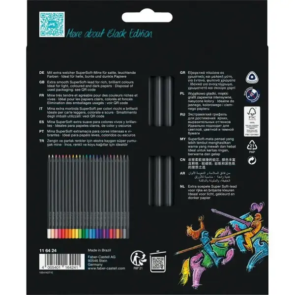 Faber-Castell Black Edition Boya Kalemi 24'lü