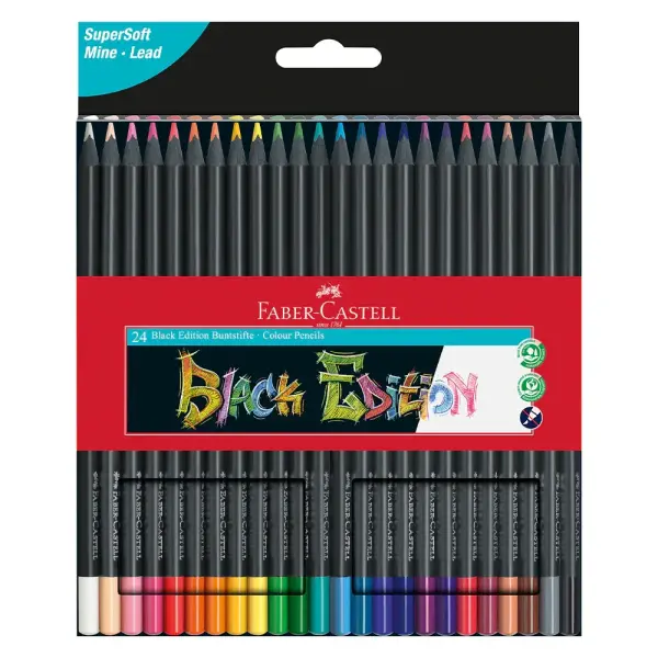 Faber-Castell Black Edition Boya Kalemi 24'lü