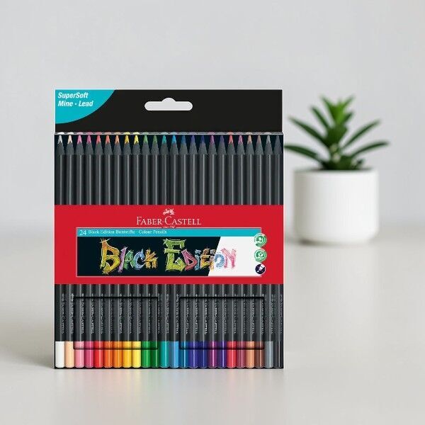 Faber-Castell Black Edition Boya Kalemi 24'lü