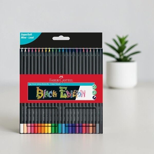 Faber-Castell Black Edition Boya Kalemi 24'lü