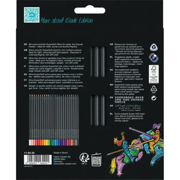 Faber-Castell Black Edition Boya Kalemi 24'lü