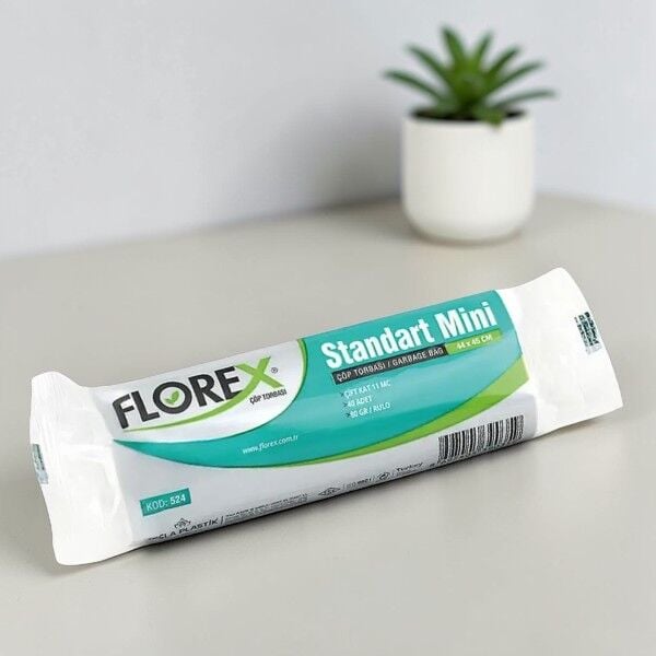 Florex 40'lı Standart Mini Çöp Torbası 44*45 Cm