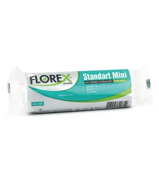 Florex 40'lı Standart Mini Çöp Torbası 44*45 Cm
