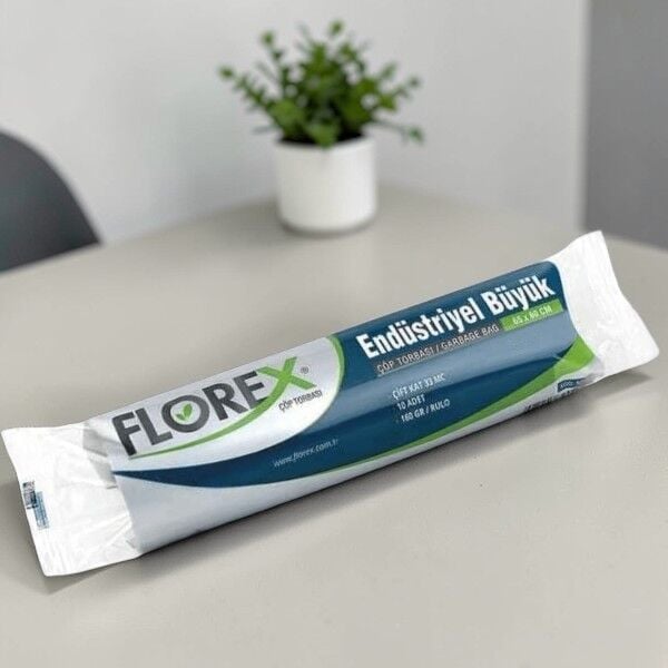 Florex 10'lu Endüstriyel Büyük Boy Çöp Torbası 65*80 Cm